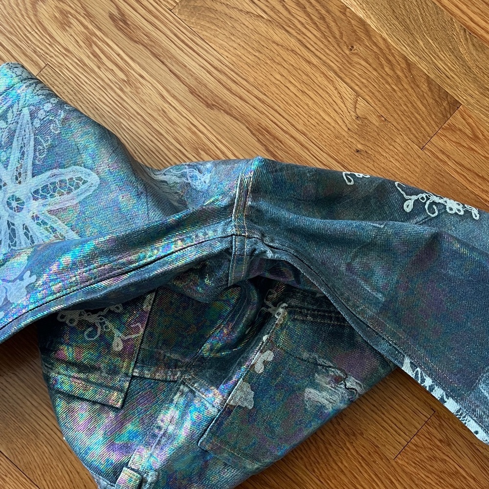 We The Free Tinsley Printed High-Rise Illusions Jeans Size 26 NWT - Picture 13 of 16
